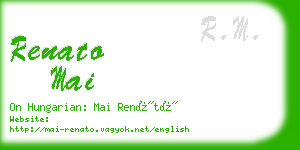 renato mai business card